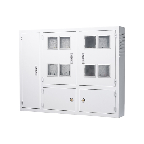 YKBX-A/U8DE型 低碳冷軋鋼組合式單相8表位電子表電表箱